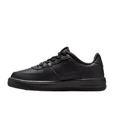 Rückansicht von Nike Force 1 Low EasyOn Kids Weiß Sneaker Kinder schwarz