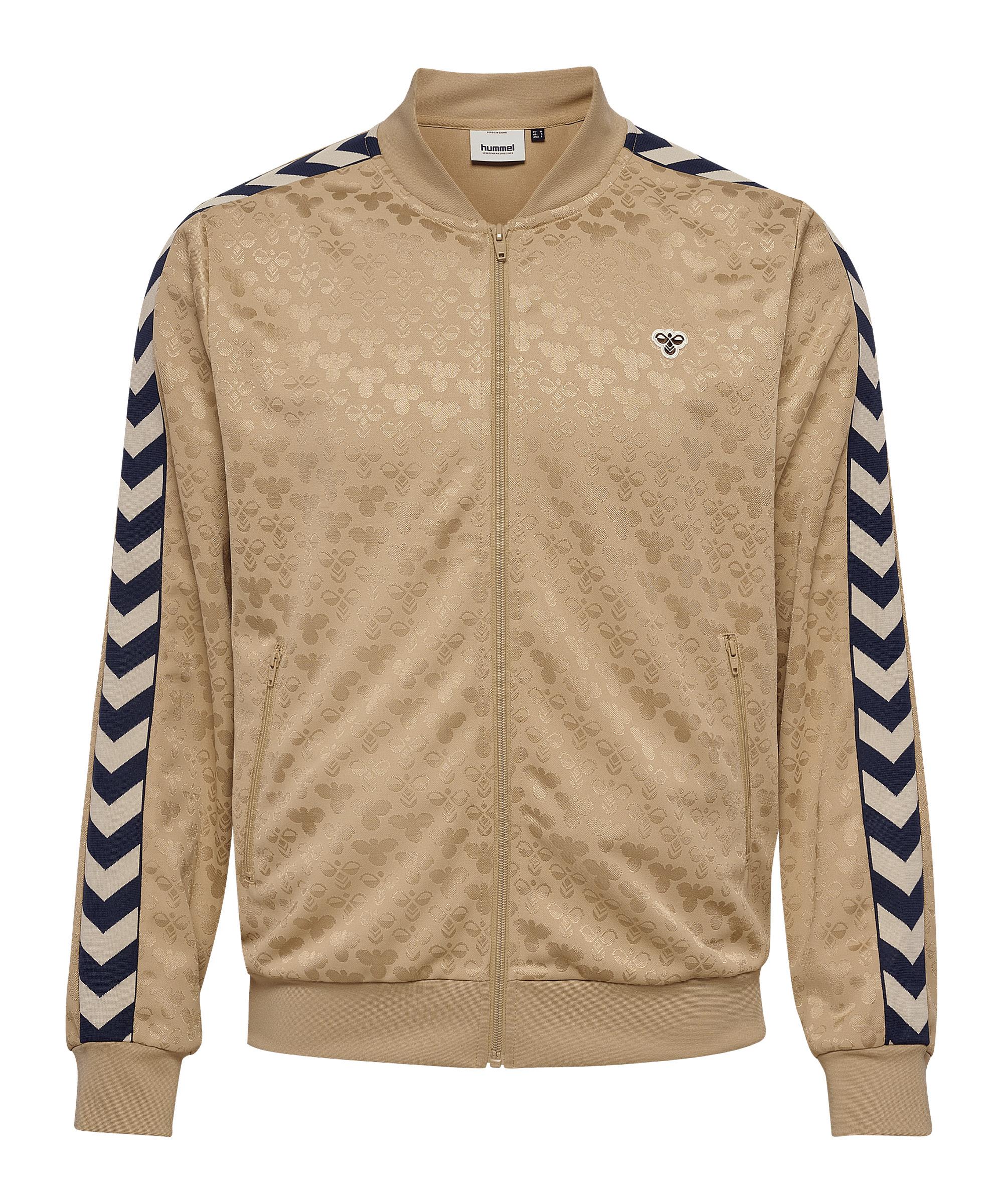 hummel Archive Regular Poly Aop Jacke Sweatjacke - braun