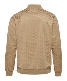 Rückansicht von hummel Archive Regular Poly Aop Jacke Sweatjacke braun