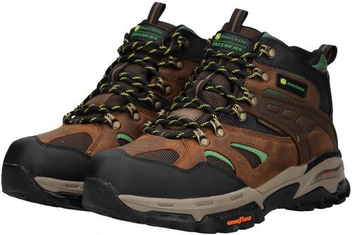 Rückansicht von Skechers Stiefelette Stiefel Herren Braun