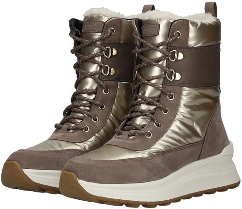 Rückansicht von Geox Stiefelette Stiefel Damen Taupe