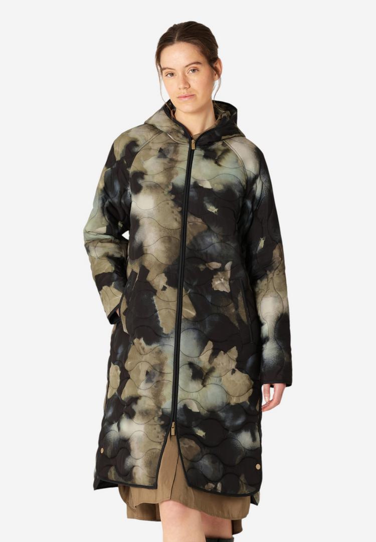 Ilse Jacobsen Ilse Jacobsen QUILTED08P Steppmantel Damen - Moss Print - 0 | SportScheck