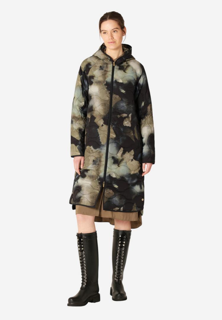 Ilse Jacobsen Ilse Jacobsen QUILTED08P Steppmantel Damen - Moss Print - 1 | SportScheck