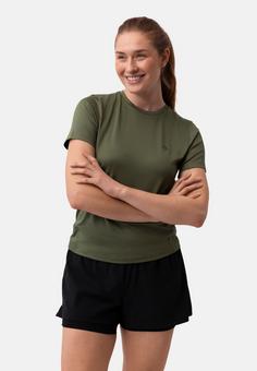 Rückansicht von DANISH ENDURANCE Sustain Fitness T-Shirt T-Shirt Damen black olive