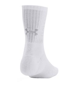 Rückansicht von Under Armour 3-Maker Mid-Crew 3er Pack Socken Weiß Fußballstrümpfe weiss