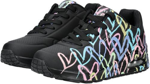 Rückansicht von Skechers Sneaker Sneaker Damen Schwarz Multi