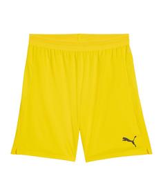 PUMA teamCup Short Fu&szlig;ballshorts Herren gelbschwarz