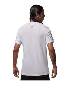 Rückansicht von Nike Flight Essentials AJ1 Short Weiß Sweathose Herren weissschwarz