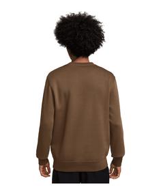 Rückansicht von Nike Club Sweatshirt Sweatshirt Herren braun