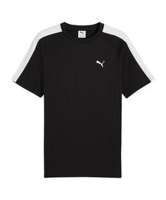 PUMA T7 T-Shirt Weiß T-Shirt schwarz