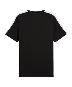 Rückansicht von PUMA T7 T-Shirt Weiß T-Shirt schwarz
