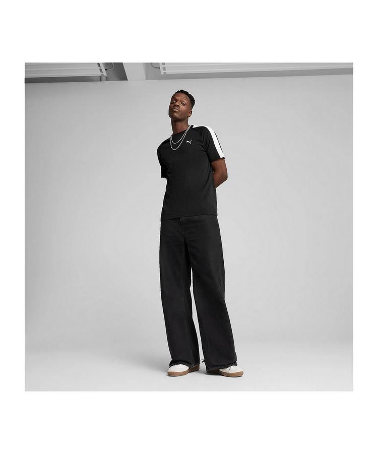 PUMA PUMA T7 T-Shirt Wei&szlig; T-Shirt - schwarz - 2 | SportScheck