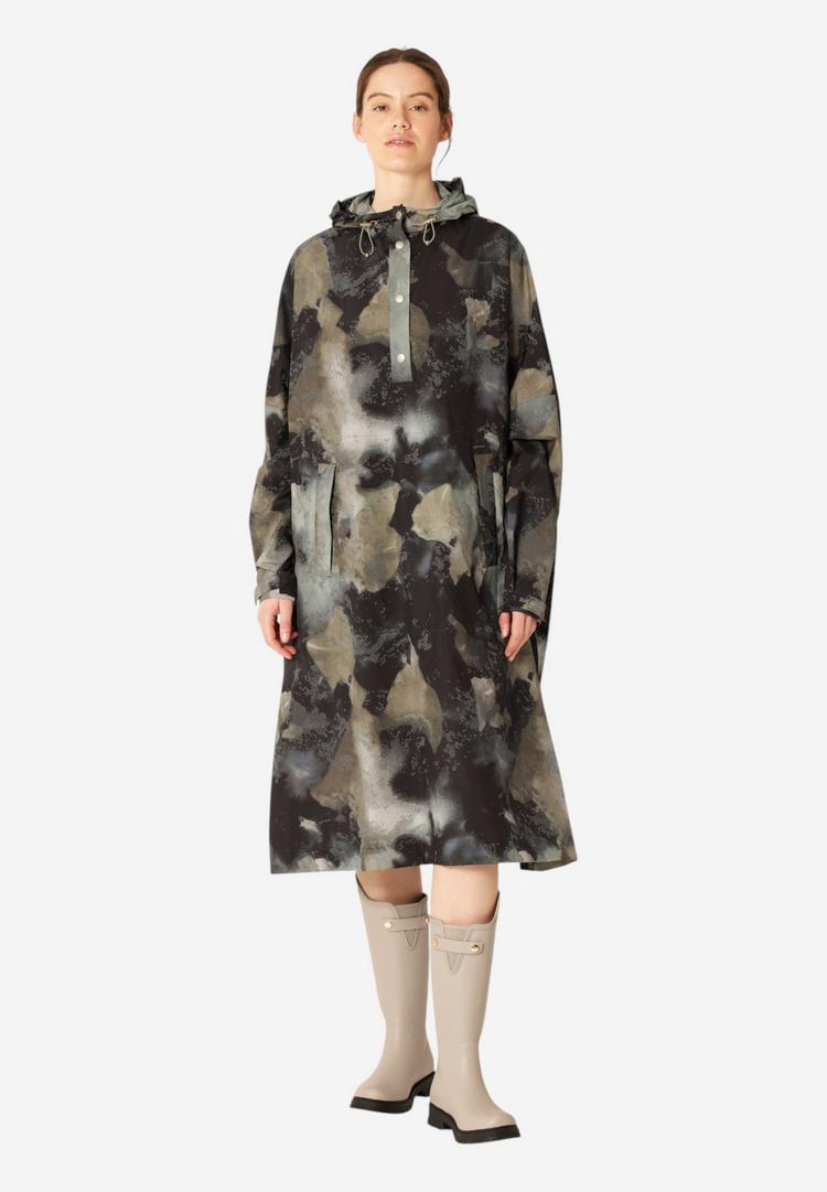 Ilse Jacobsen Ilse Jacobsen RAIN222SPRP Poncho Damen - Moss Print - 1 | SportScheck