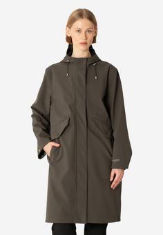 Rückansicht von Ilse Jacobsen DAYBREAK03 Regenmantel Damen Wren