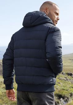 Rückansicht von John Devin Steppjacke Jacke Herren marine