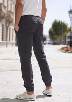 Rückansicht von John Devin Jogger Pants Hose Herren schwarz