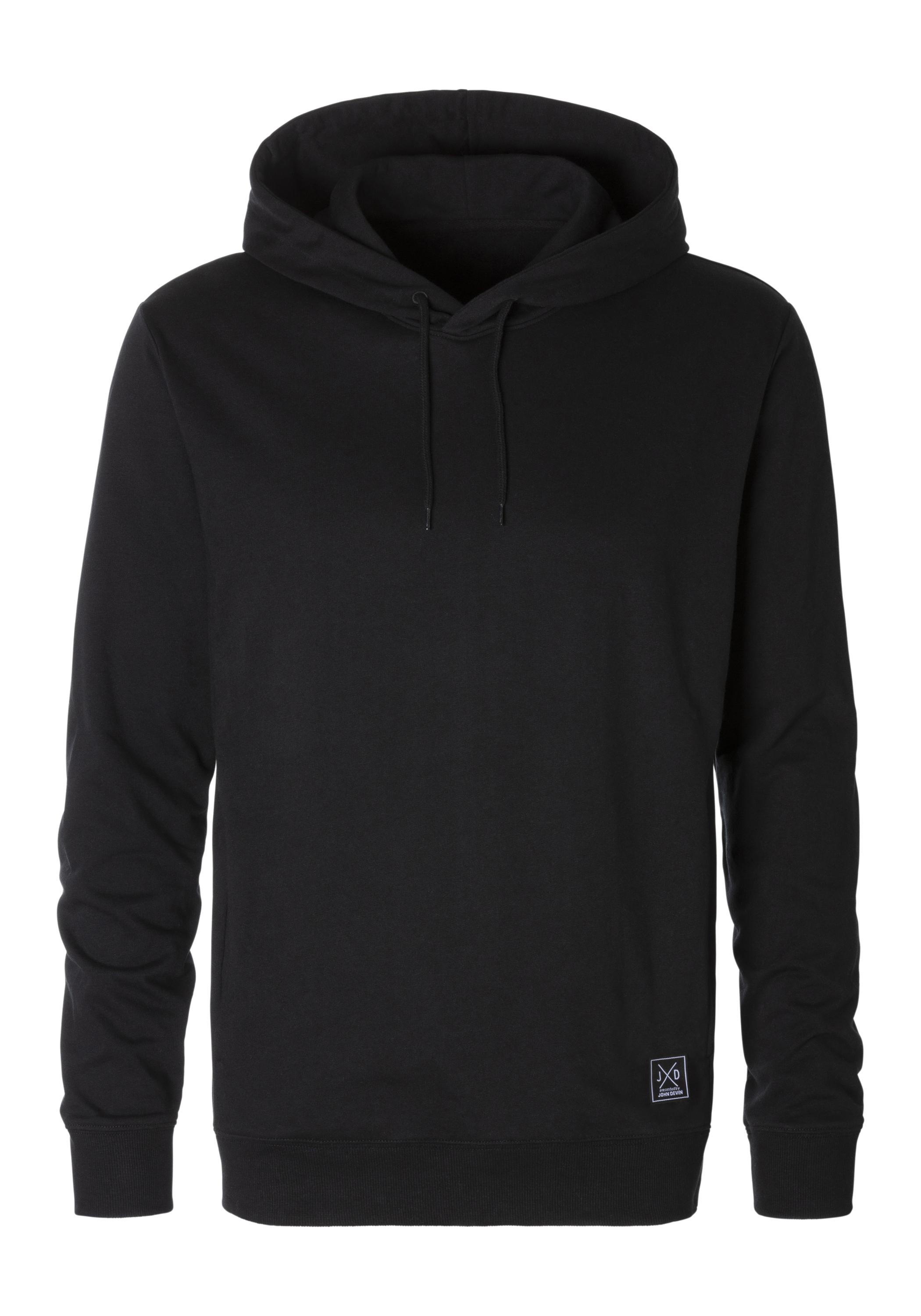 John Devin Hoodie Hoodie Herren - schwarz