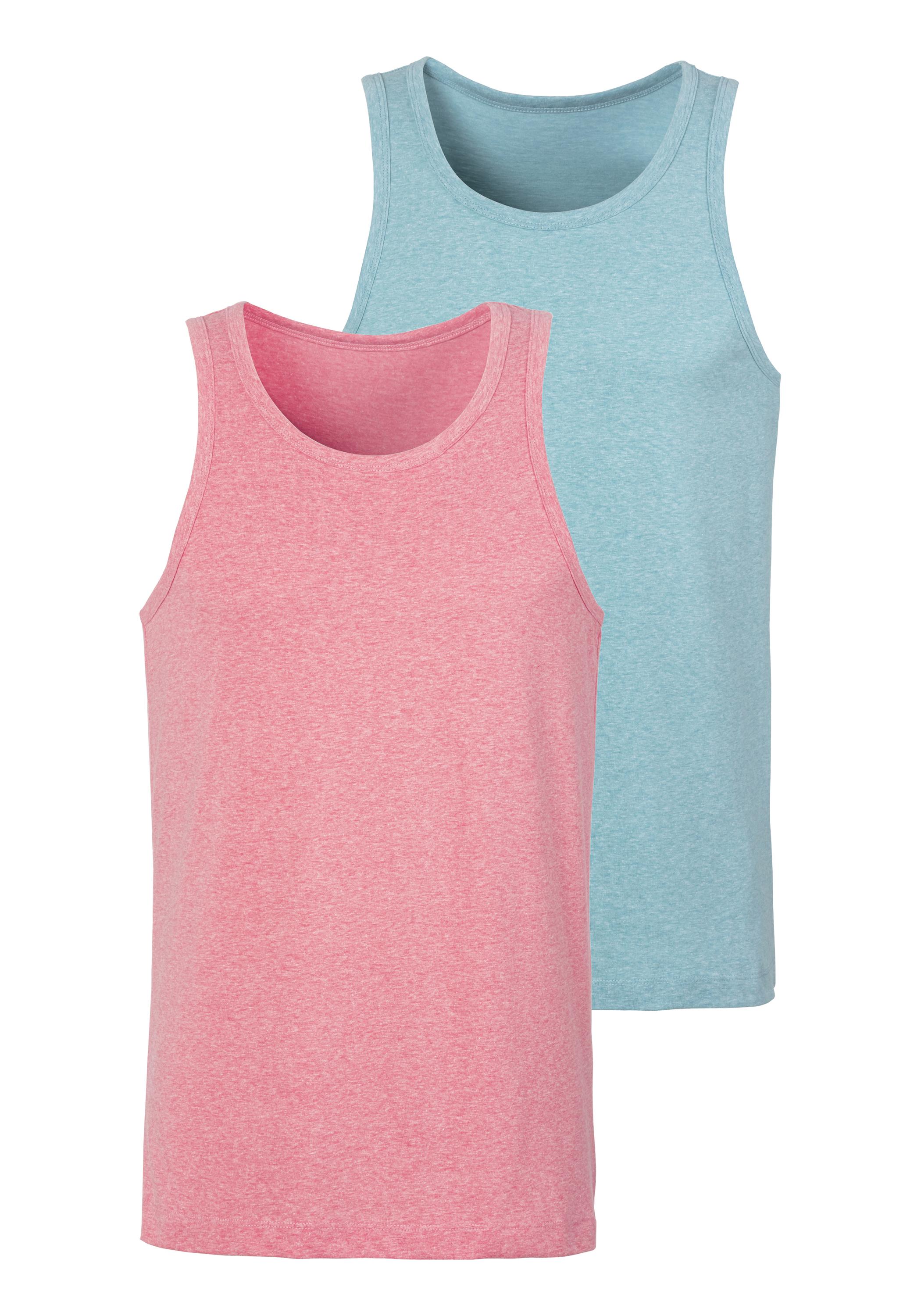 John Devin Tanktop Tanktop Herren - rot - t&uuml;rkis