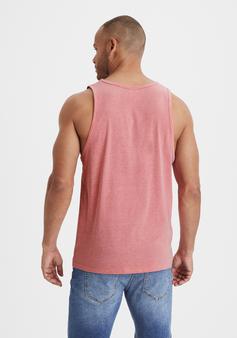 Rückansicht von John Devin Tanktop Tanktop Herren rot türkis