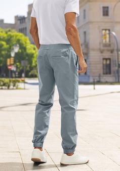 Rückansicht von John Devin Jogger Pants Hose Herren graublau
