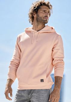 Rückansicht von John Devin Hoodie Hoodie Herren apricot