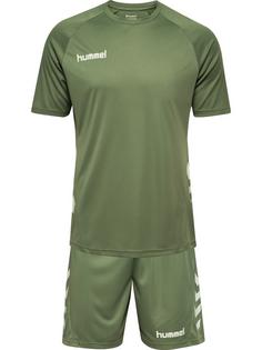 hummel hmlPROMO SET Trainingsanzug Herren OLIVINE