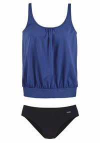 Lascana Oversize-Tankini Bikini Set Damen - blau