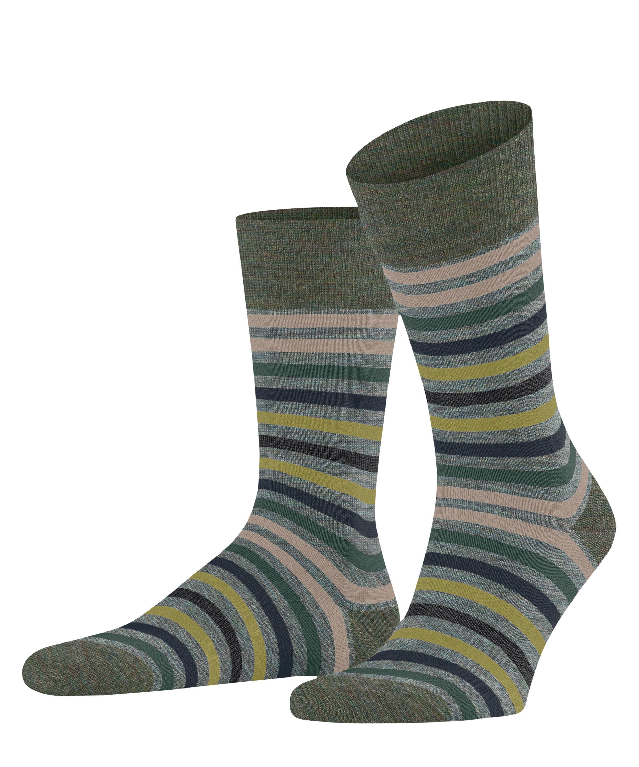 Falke Tinted Stripe SO Socken Herren - smoke blue (6333)