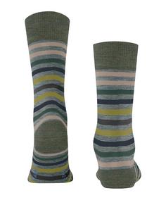 Rückansicht von Falke Tinted Stripe SO Freizeitsocken Herren smoke blue (6333)