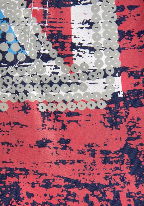 Rückansicht von VENICE BEACH Badeshorts Badeshorts Herren marine-bedruckt