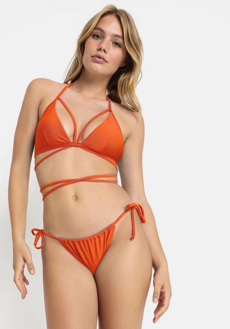 LSCN by Lascana LSCN by Lascana Triangel-Bikini-Top Bikini Oberteil Damen - orangerot - 4 | SportScheck
