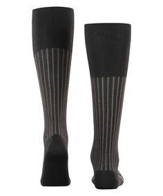 Rückansicht von Falke Shadow Knee-high Freizeitsocken Herren grey-white (3030)