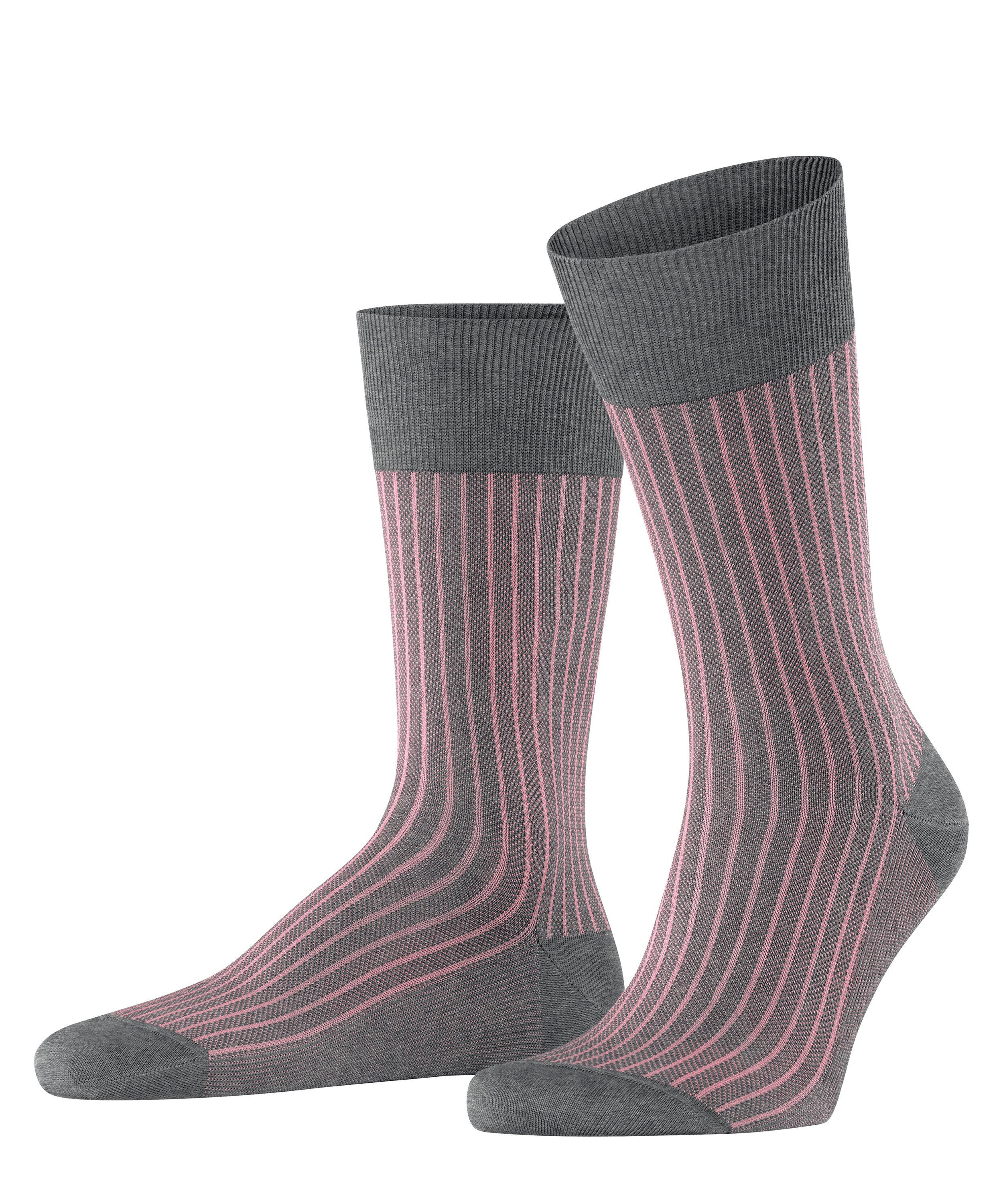 Falke Oxford Stripe SO Socken Herren - steel mel. (3165)