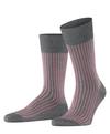 Falke Oxford Stripe SO Socken Herren - steel mel. (3165)