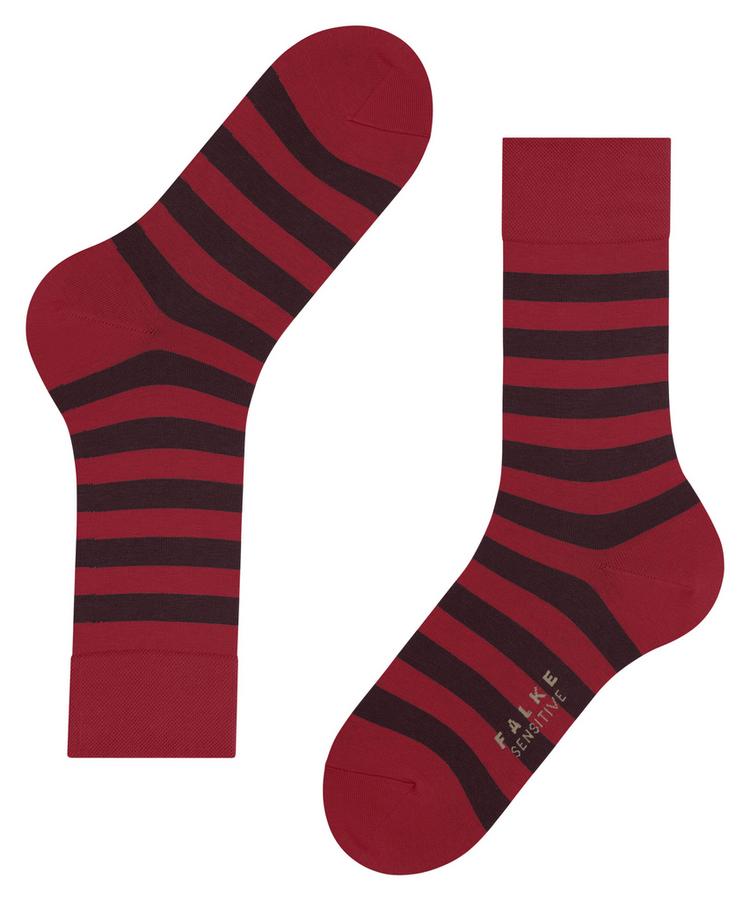 Falke Falke Sensitive Mapped Line SO Socken Herren - scarlet (8228) - 2 | SportScheck