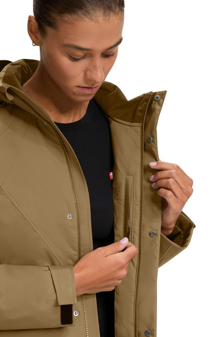 Nordisk Nordisk Vigdis Daunenmantel Damen - Dull Gold Brown - 0 | SportScheck