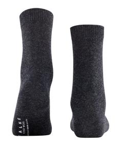 Rückansicht von Falke Cosy Wool SO Freizeitsocken Damen anthra.mel (3080)
