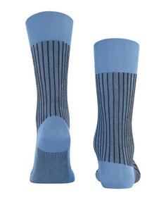 Rückansicht von Falke Oxford Stripe SO Freizeitsocken Herren cornflower blue (6554)