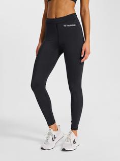 Rückansicht von hummel hmlRUN TIGHT WOMAN Tights Damen BLACK