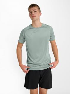 Rückansicht von Newline nwlBEAT T-SHIRT Funktionsshirt Herren GREEN MILIEU