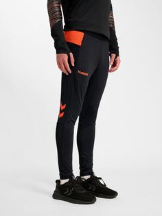 Rückansicht von hummel Trainingshose BLACK/ORANGE