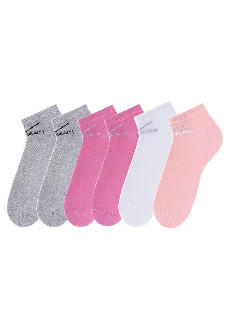 VENICE BEACH VENICE BEACH Sneakersocken Socken Damen - grau - pink - rosa - wei&szlig; - 0 | SportScheck