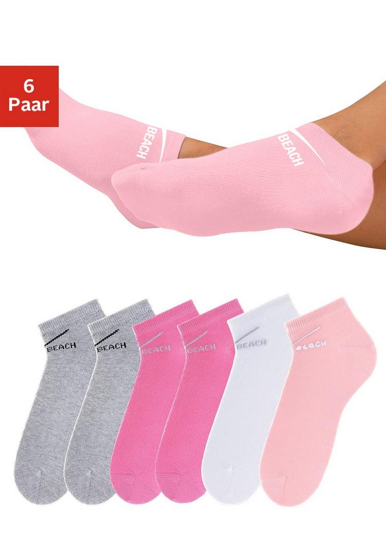 VENICE BEACH VENICE BEACH Sneakersocken Socken Damen - grau - pink - rosa - wei&szlig; - 0 | SportScheck