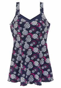 Lascana Badekleid Badeanzug Damen - marine-bedruckt
