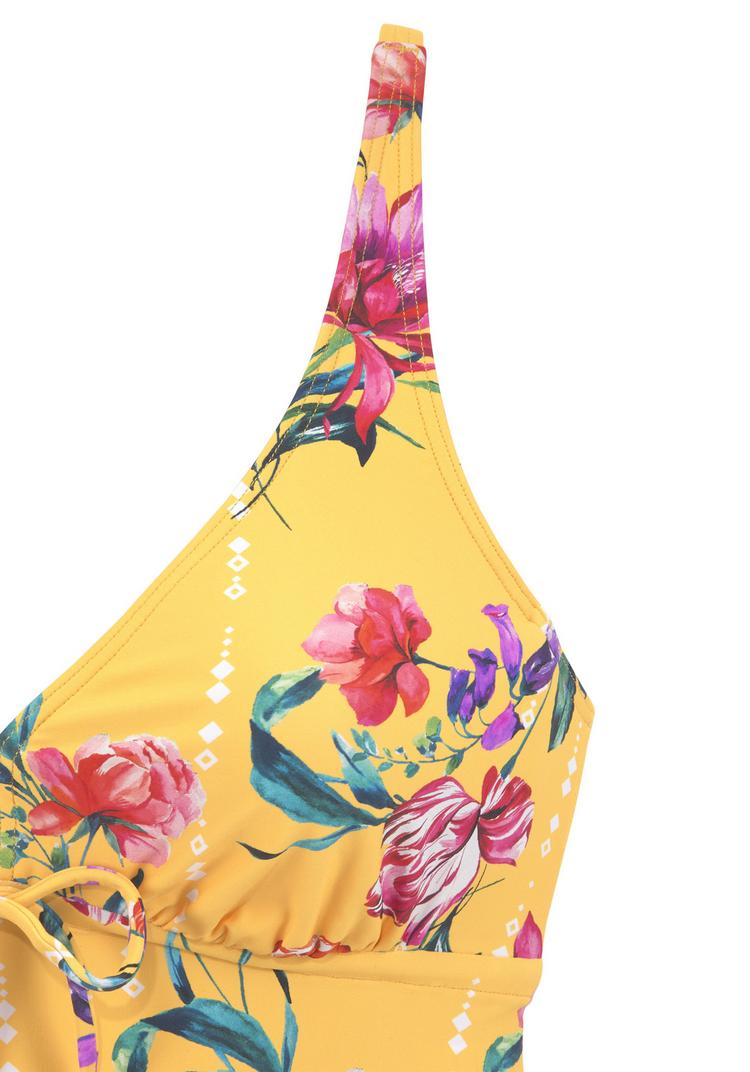 sunseeker sunseeker B&uuml;gel-Tankini-Top Bikini Oberteil Damen - gelb-bedruckt - 0 | SportScheck