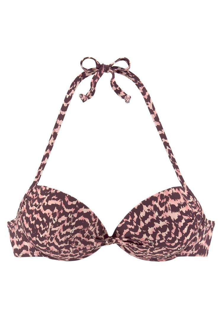 Lascana Lascana Push-Up-Bikini-Top Bikini Oberteil Damen - bordeaux - 0 | SportScheck