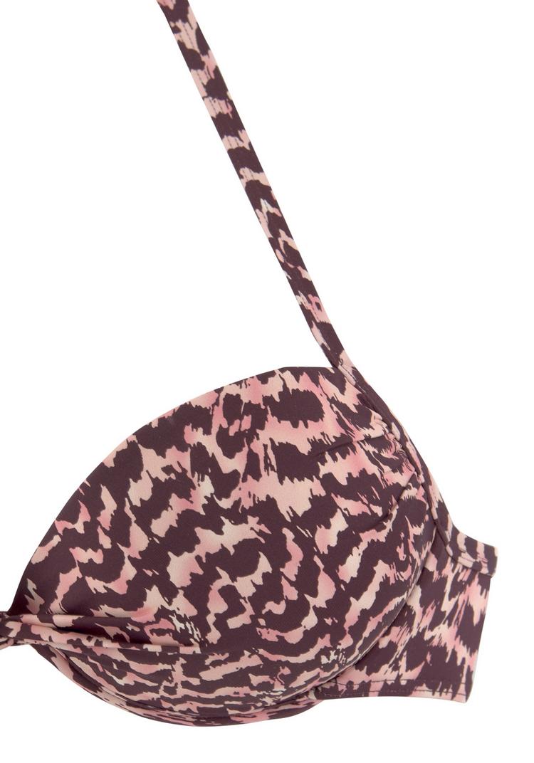 Lascana Lascana Push-Up-Bikini-Top Bikini Oberteil Damen - bordeaux - 1 | SportScheck