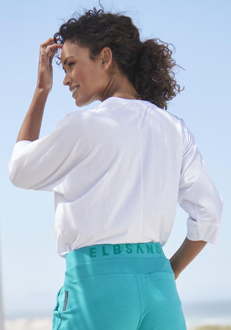 ELBSAND ELBSAND 3/4-Arm-Shirt Longshirt Damen - bright white - 0 | SportScheck
