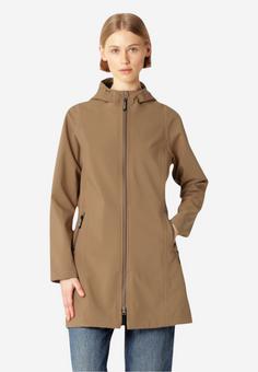 Rückansicht von Ilse Jacobsen DAYBREAK01 Regenjacke Damen mocca