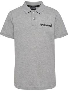 hummel hmlMOVER COTTON POLO KIDS Funktionsshirt Kinder GREY MELANGE